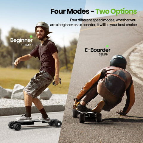 isinwheel V8 Electric Skateboard with Portable Removable Battery & Remote Control