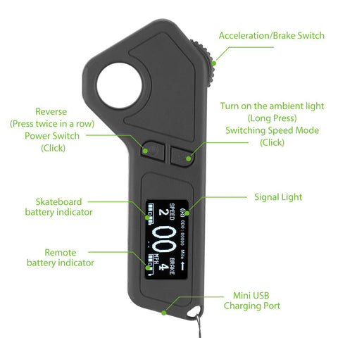 isinwheel V8 Electric Skateboard with Portable Removable Battery & Remote Control