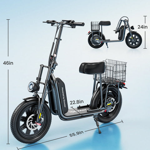 iScooter F7 Electric Scooter 1000W with Seat 28 MPH & 45 Miles Starting at $56/mo or 0% APR with Affirm. Check your purchasing power