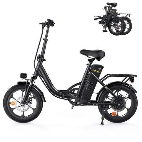 iSinwheel U4 Foldable Step-thru Electric Bike 500w 55Miles Range