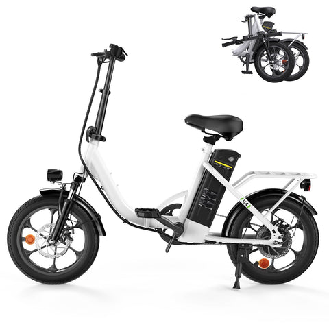 iSinwheel U4 Foldable Step-thru Electric Bike 500w 55Miles Range