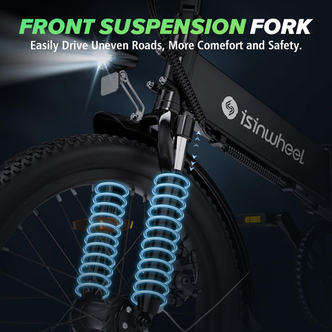 isinwheel U5 Pro Folding Electric Bike for Adults