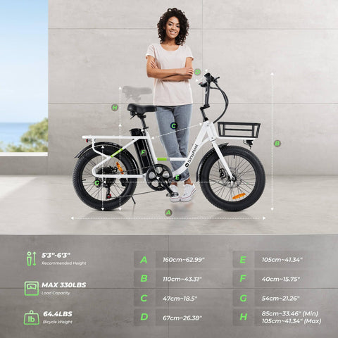 isinwheel U7 Electric Bike for Adults
