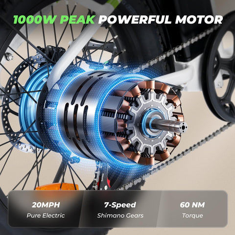 isinwheel U7 Electric Bike for Adults