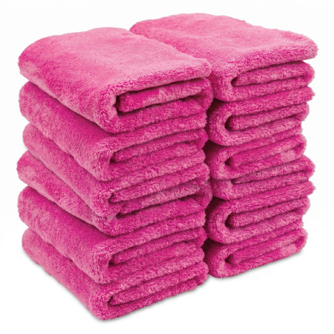 WASH&WHIPS Edgeless Microfiber Coral Fleece with Ultrasonic Edge 3 Pack